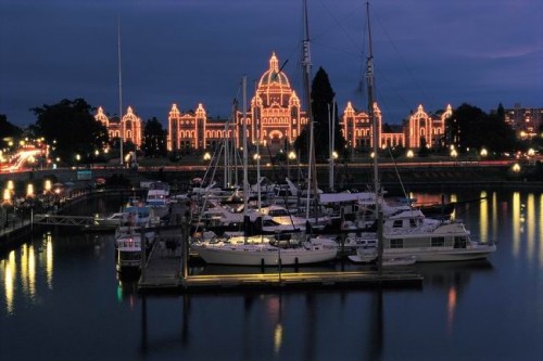 Victoria nuit - Credit Photo Tourism BC - JF Bergeron