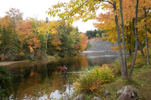 Angler on the Margaree River - Credit Photo Nova Scotia Tourism