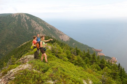 Hikers on trail in Cape Breton Highlands National Park during the annual Hike the Highlands Festival - Credit Photo Nova Scotia Tourism