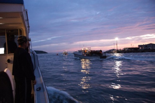 Opening day of crab fishing in the Gulf of St. Lawrence out of Cheticamp on the Cabot Trail - Credit Photo Nova Scotia Tourism