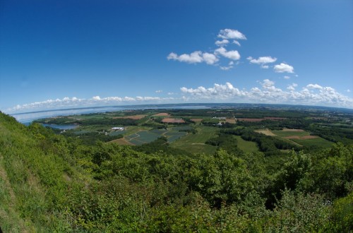 Panoramic views from The Lookoff near Canning in Nova Scotia's Annapolis Valley - Credit Photo Nova Scotia Tourism