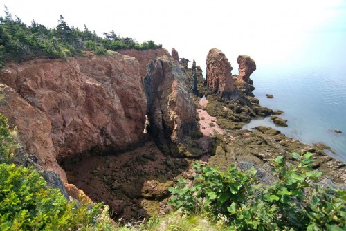 Rock formations at Cape Chignecto Provincial Park on the Bay of Fundy - Credit Photo Nova Scotia Tourism