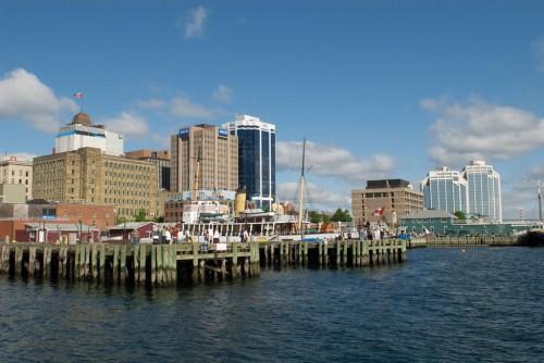 Scene from end of pier behind the Waterfront Visitor Information Centre - Credit Photo Nova Scotia Tourism