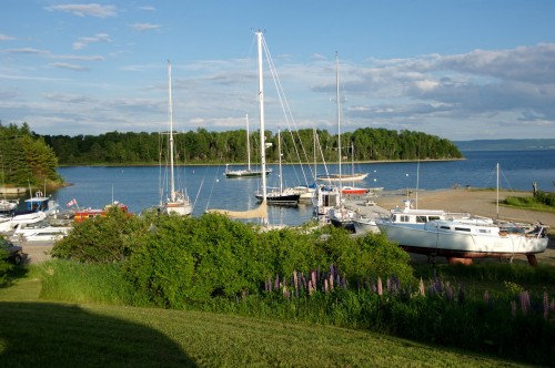 The boat harbour behind the Inverary Inn, Baddeck - Credit Photo Nova Scotia Tourism