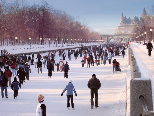 Patinage sur le Canal Rideau - Crédit photo Ottawa Tourism