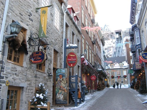 Petit Champlain à Québec - Crédit photo Ministère du Tourisme du Québec, Peter Helm